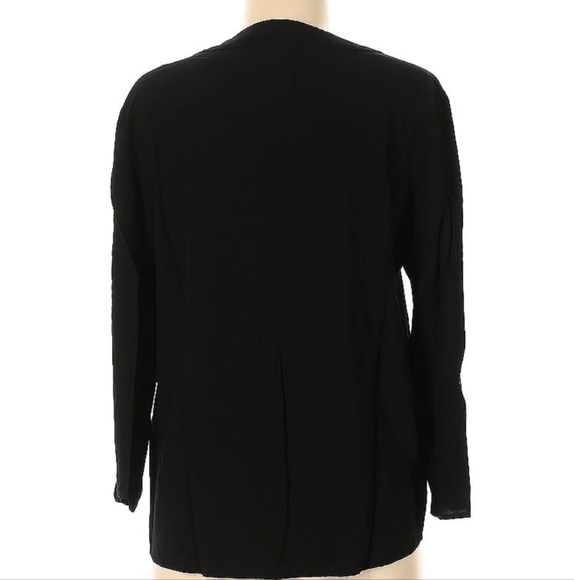 Zara Black Asymmetrical Blouse - Picture 3 of 3